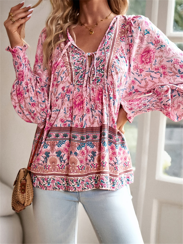 Jovie™ Vintage Floral Peasant Top