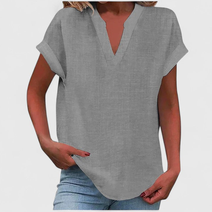 Xavinah | Comfortable V-Neck Blouse