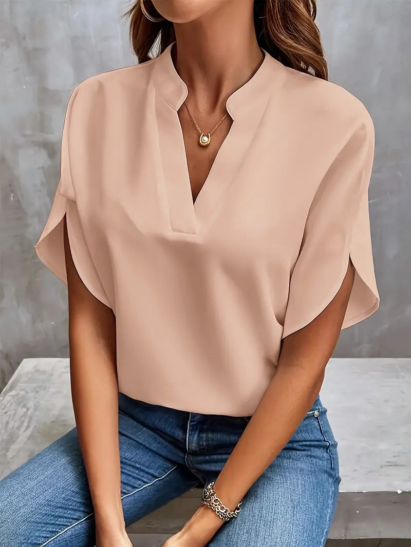 Layla™  Classic V-Neck Blouse