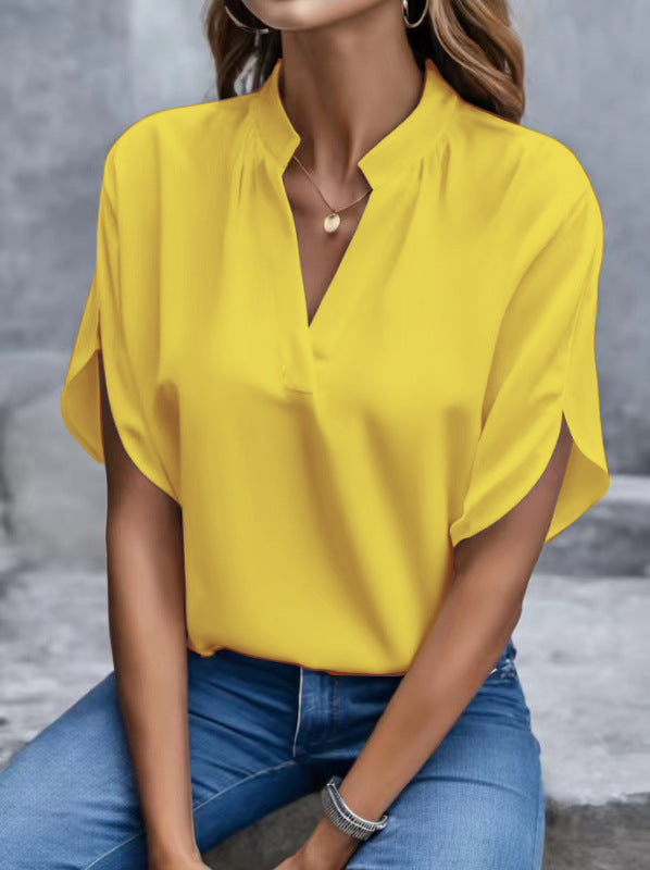 Layla™  Classic V-Neck Blouse