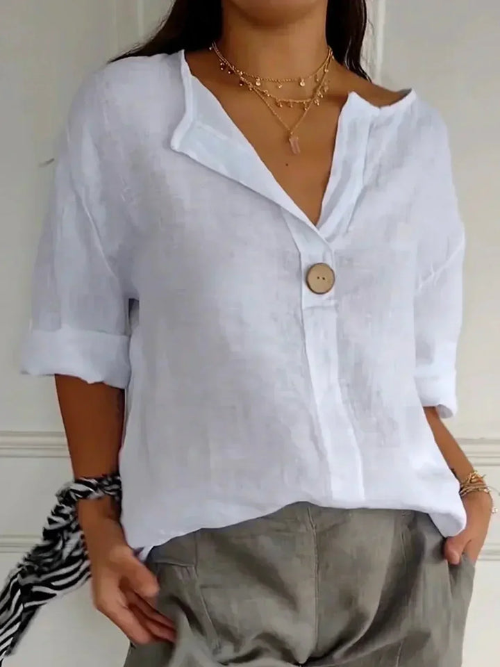 Oprah™ Casual V-Neck Blouse