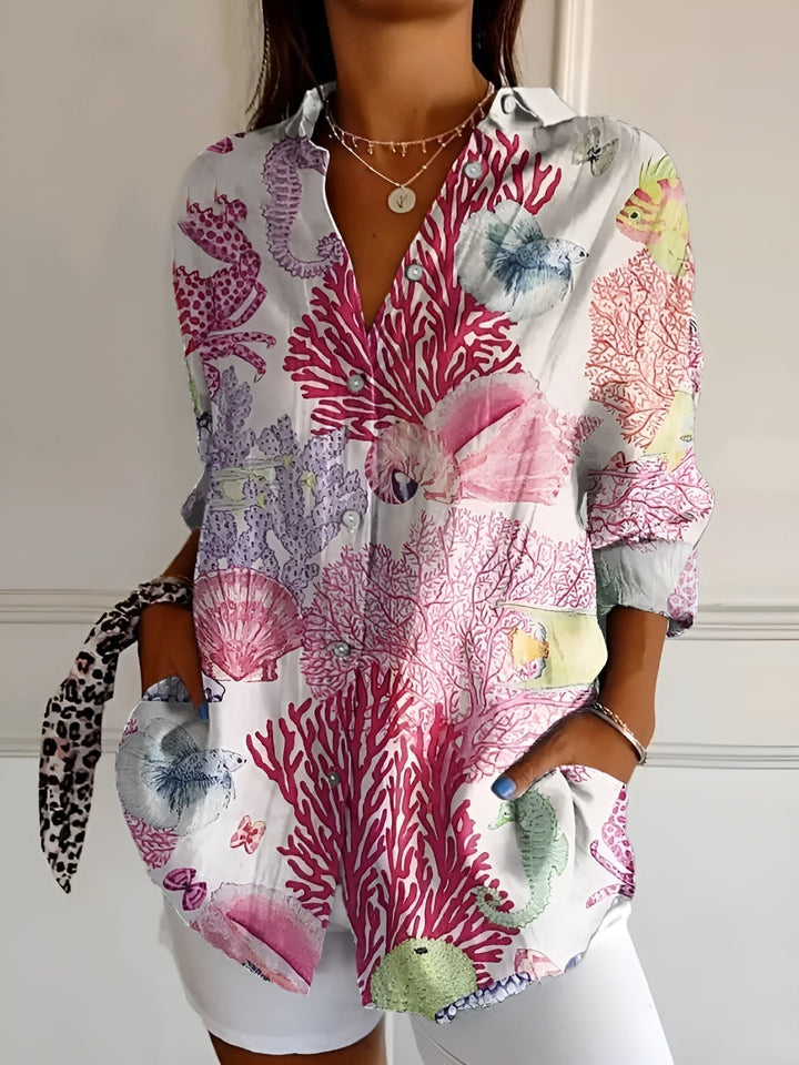 Roseanne™ Floral Breeze Button-Up Shirt